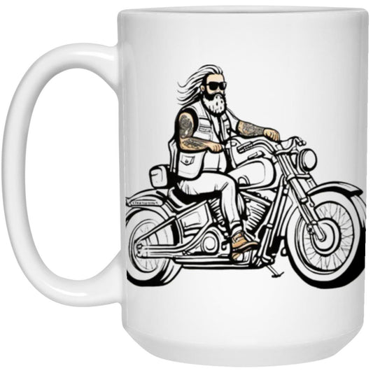 MOTORCYCLE DUDE 15OZ