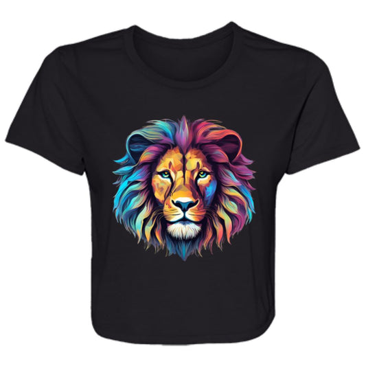 LION CROP TOP MULTI COLORED